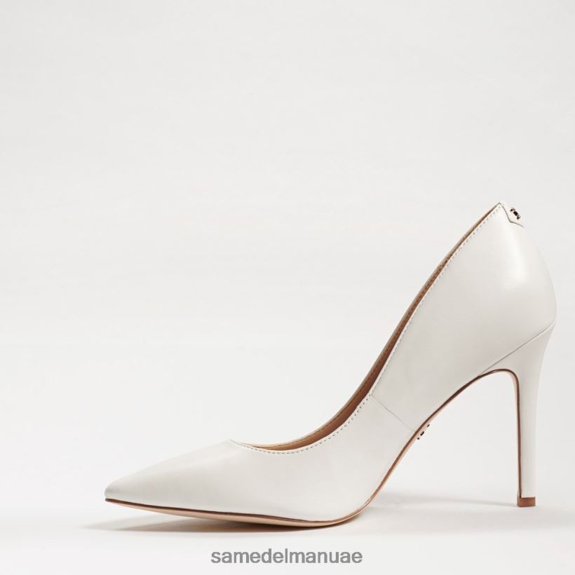 جلد أبيض مشرق أحذية Sam Edelman نحيف كعب عسلي مدبب عند الأصابع 246L6T164