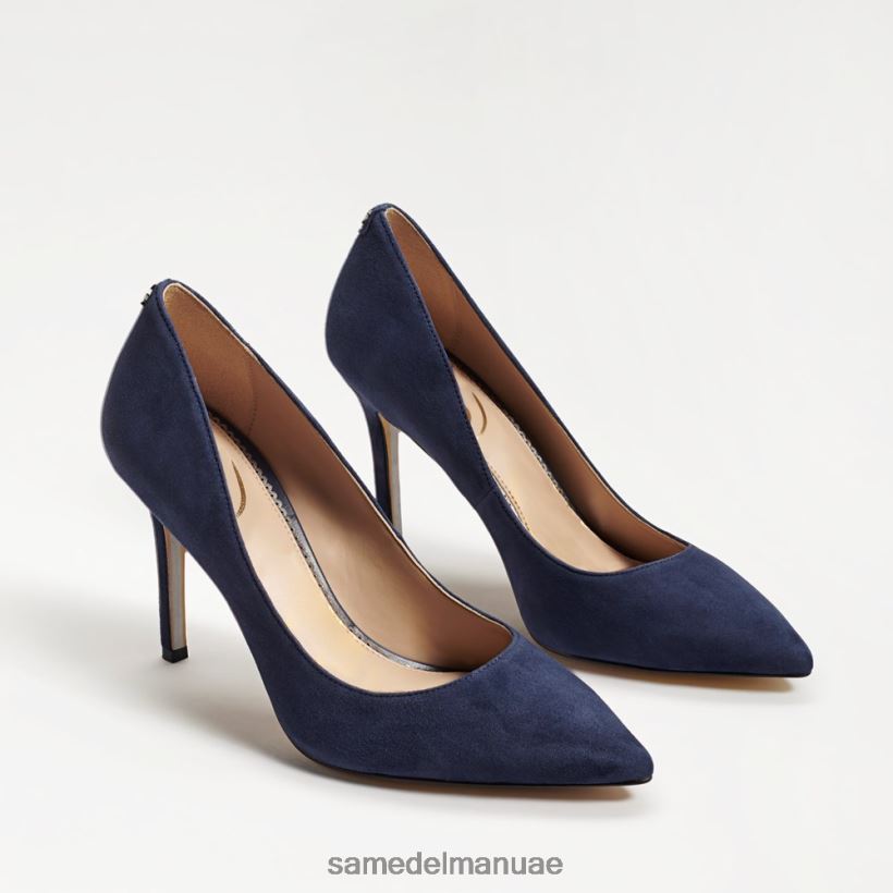 جلد الغزال البحرية أحذية Sam Edelman نحيف كعب عسلي مدبب عند الأصابع 246L6T166