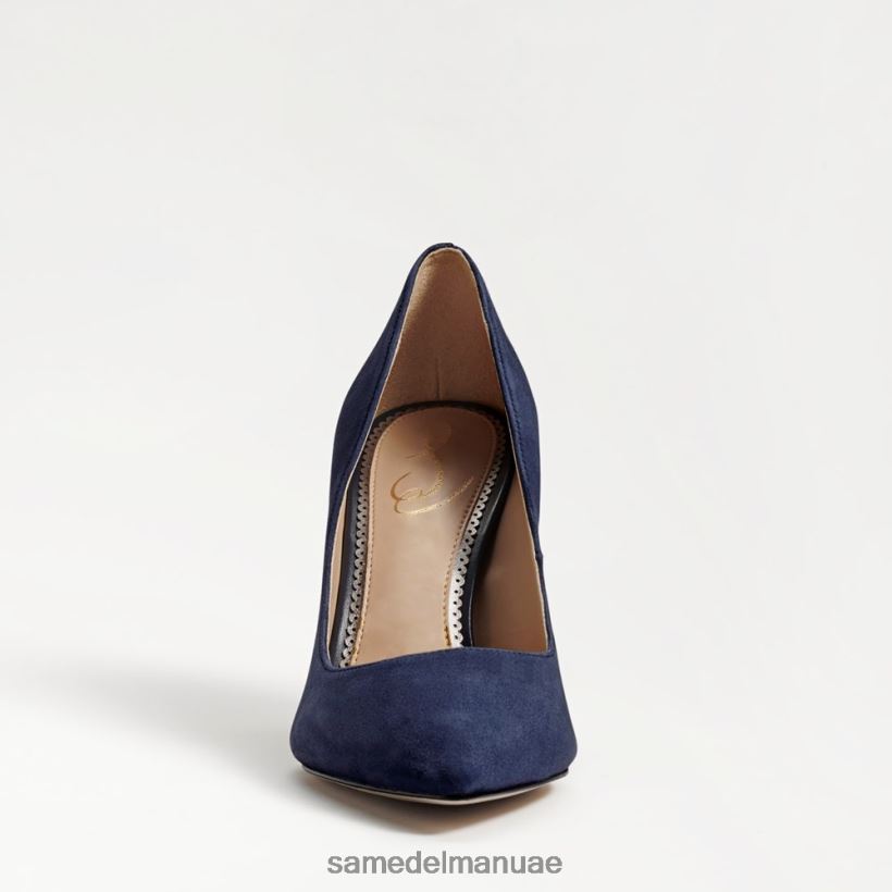 جلد الغزال البحرية أحذية Sam Edelman نحيف كعب عسلي مدبب عند الأصابع 246L6T166