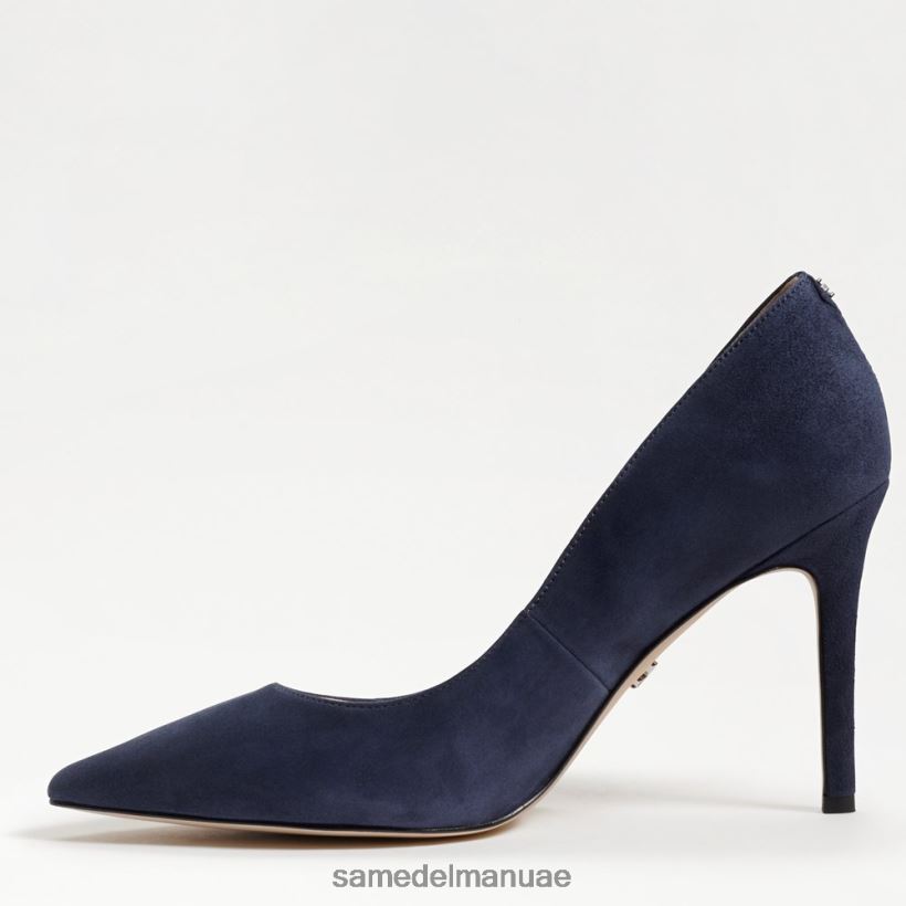 جلد الغزال البحرية أحذية Sam Edelman نحيف كعب عسلي مدبب عند الأصابع 246L6T166