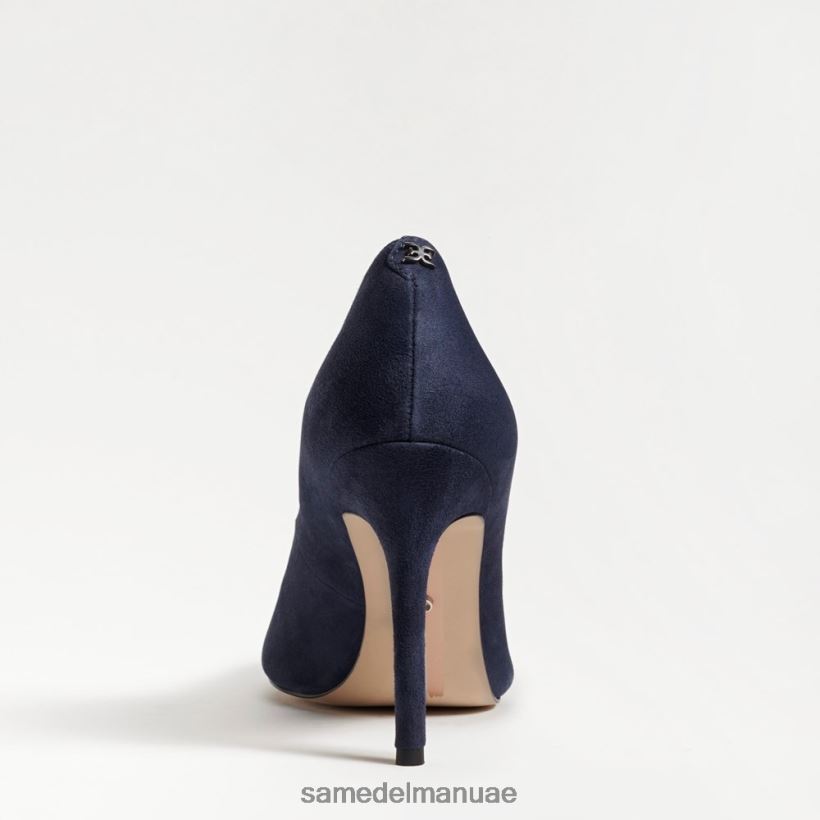 جلد الغزال البحرية أحذية Sam Edelman نحيف كعب عسلي مدبب عند الأصابع 246L6T166
