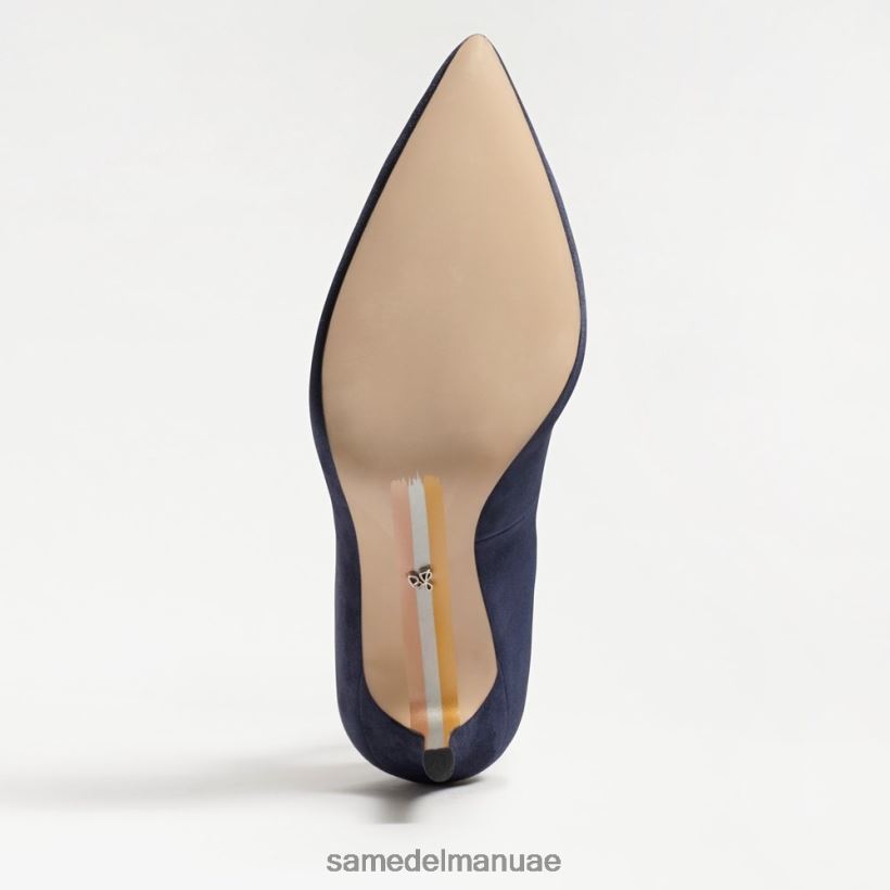 جلد الغزال البحرية أحذية Sam Edelman نحيف كعب عسلي مدبب عند الأصابع 246L6T166