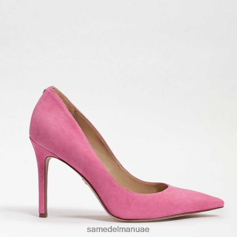 النثار من جلد الغزال الوردي أحذية Sam Edelman نحيف كعب عسلي مدبب عند الأصابع 246L6T167