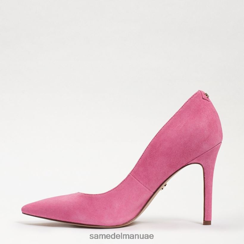 النثار من جلد الغزال الوردي أحذية Sam Edelman نحيف كعب عسلي مدبب عند الأصابع 246L6T167