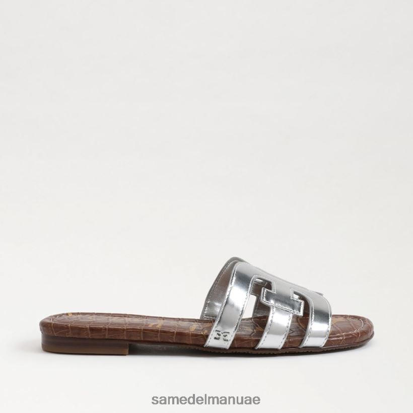 الفضة الناعمة أحذية Sam Edelman نحيف صندل منزلق خليج 246L6T16