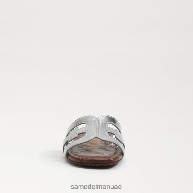 الفضة الناعمة أحذية Sam Edelman نحيف صندل منزلق خليج 246L6T16