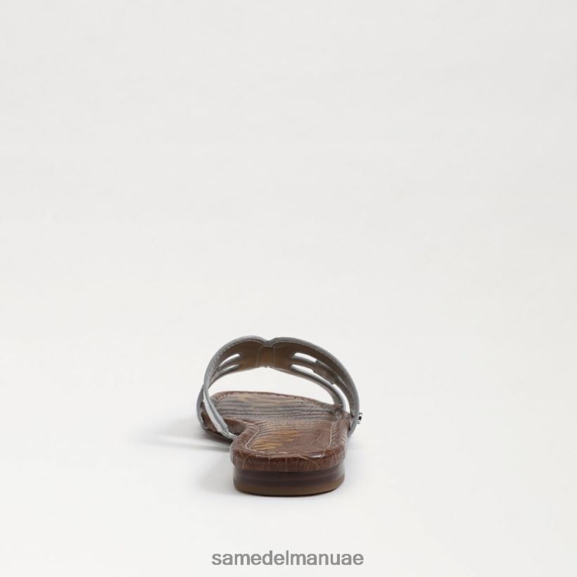 الفضة الناعمة أحذية Sam Edelman نحيف صندل منزلق خليج 246L6T16