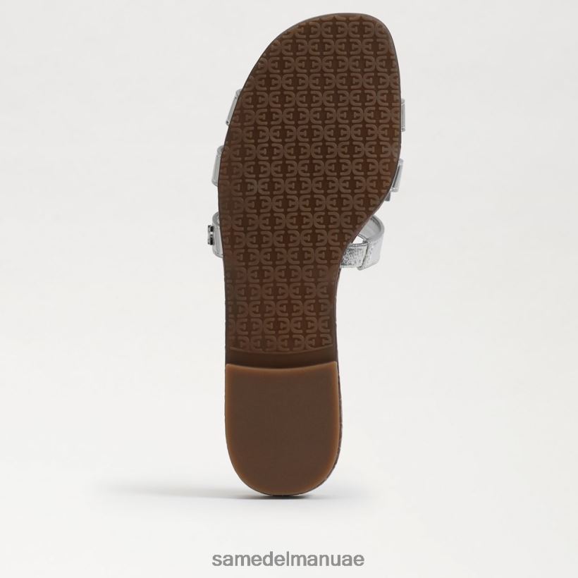 الفضة الناعمة أحذية Sam Edelman نحيف صندل منزلق خليج 246L6T16