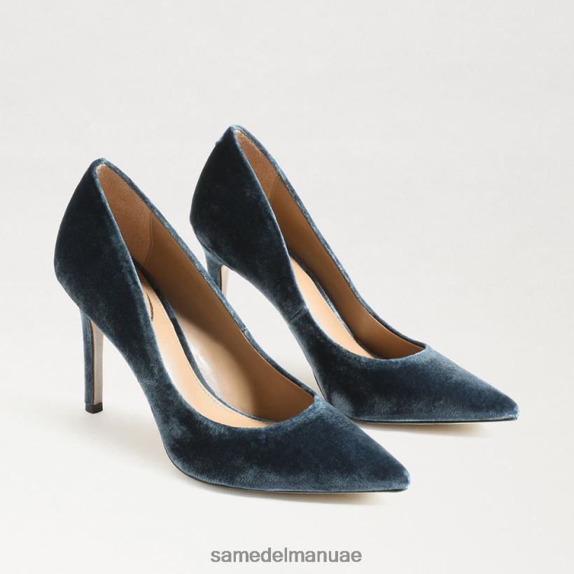 مخمل ياقوتي عميق أحذية Sam Edelman نحيف كعب عسلي مدبب عند الأصابع 246L6T170