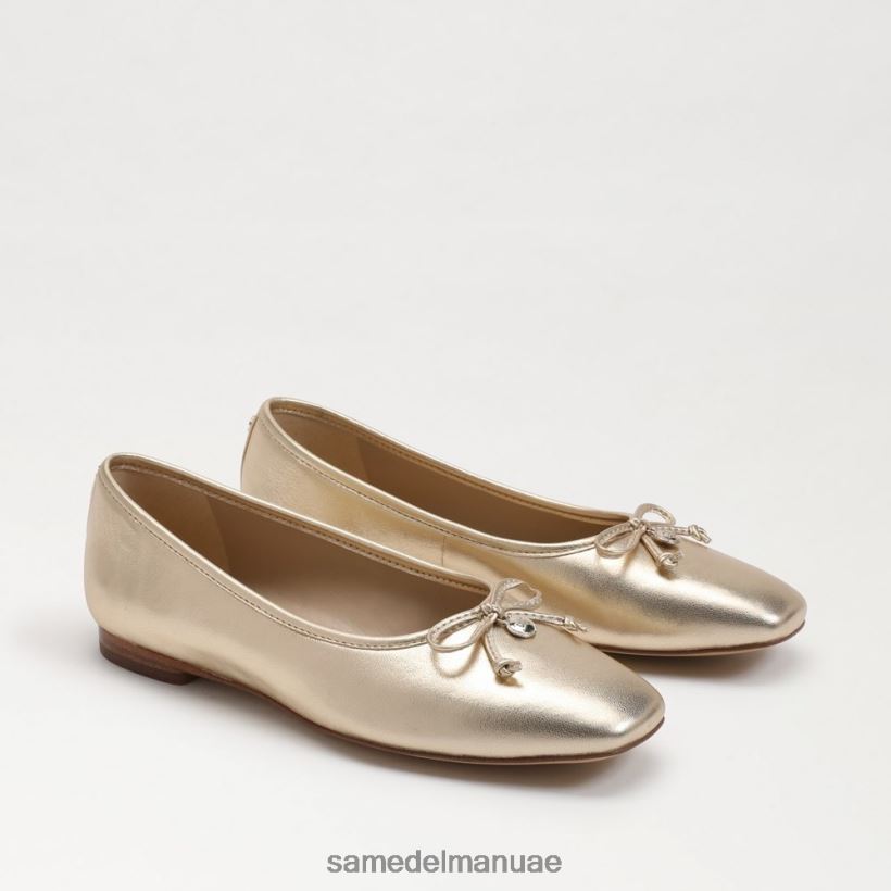 أوراق الذهب أحذية Sam Edelman نحيف مرج الباليه مسطح 246L6T172