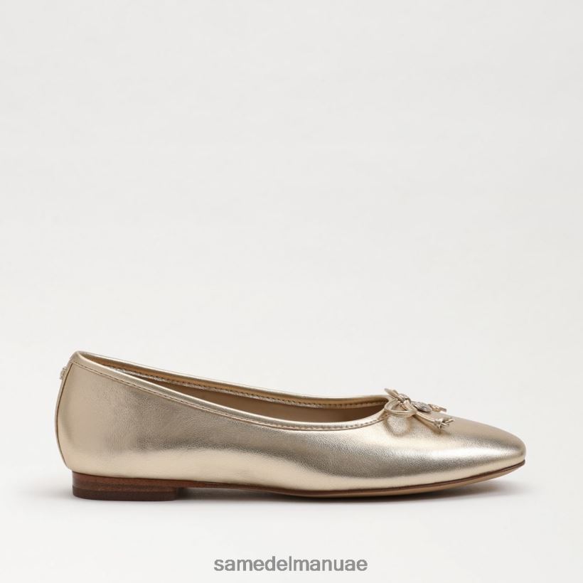 أوراق الذهب أحذية Sam Edelman نحيف مرج الباليه مسطح 246L6T172
