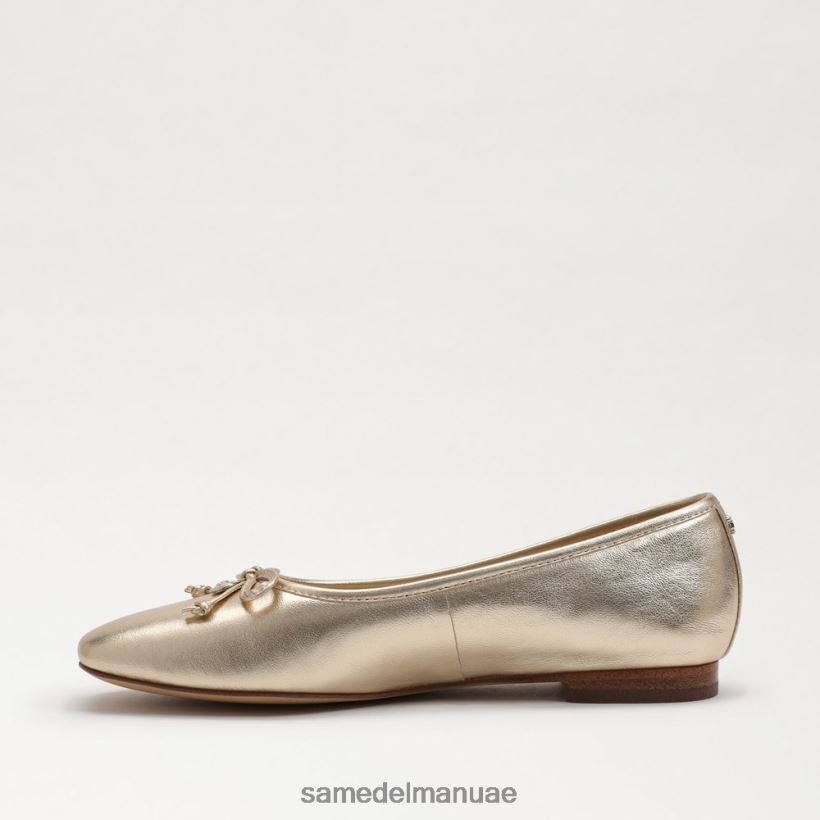 أوراق الذهب أحذية Sam Edelman نحيف مرج الباليه مسطح 246L6T172