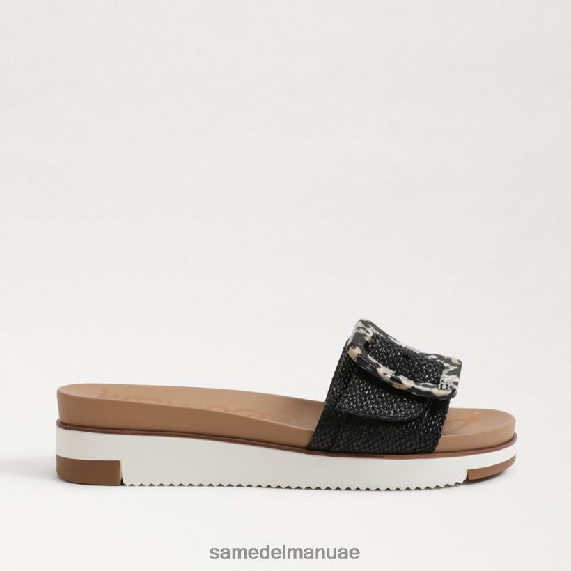 نسج أسود أحذية Sam Edelman نحيف صندل أريان المنزلق 246L6T184
