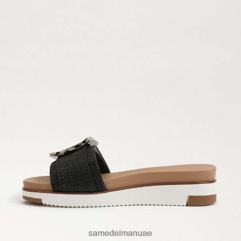 نسج أسود أحذية Sam Edelman نحيف صندل أريان المنزلق 246L6T184