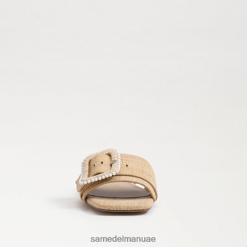خشب الزان المبيض أحذية Sam Edelman نحيف صندل منزلق مطرز بالشماس 246L6T194