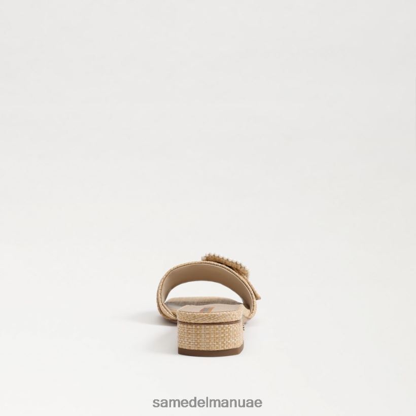 خشب الزان المبيض أحذية Sam Edelman نحيف صندل منزلق مطرز بالشماس 246L6T194