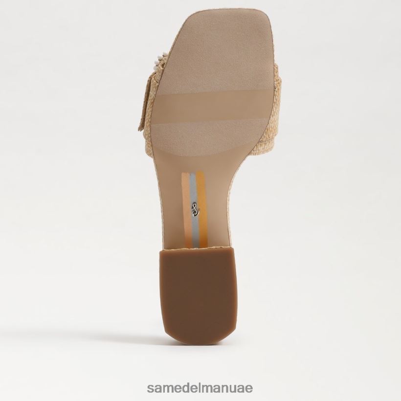 خشب الزان المبيض أحذية Sam Edelman نحيف صندل منزلق مطرز بالشماس 246L6T194
