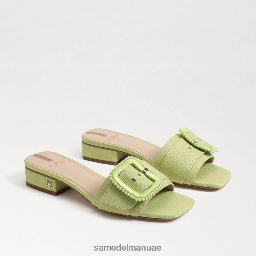 الكمثرى الصيف أحذية Sam Edelman نحيف صندل منزلق مطرز بالشماس 246L6T195