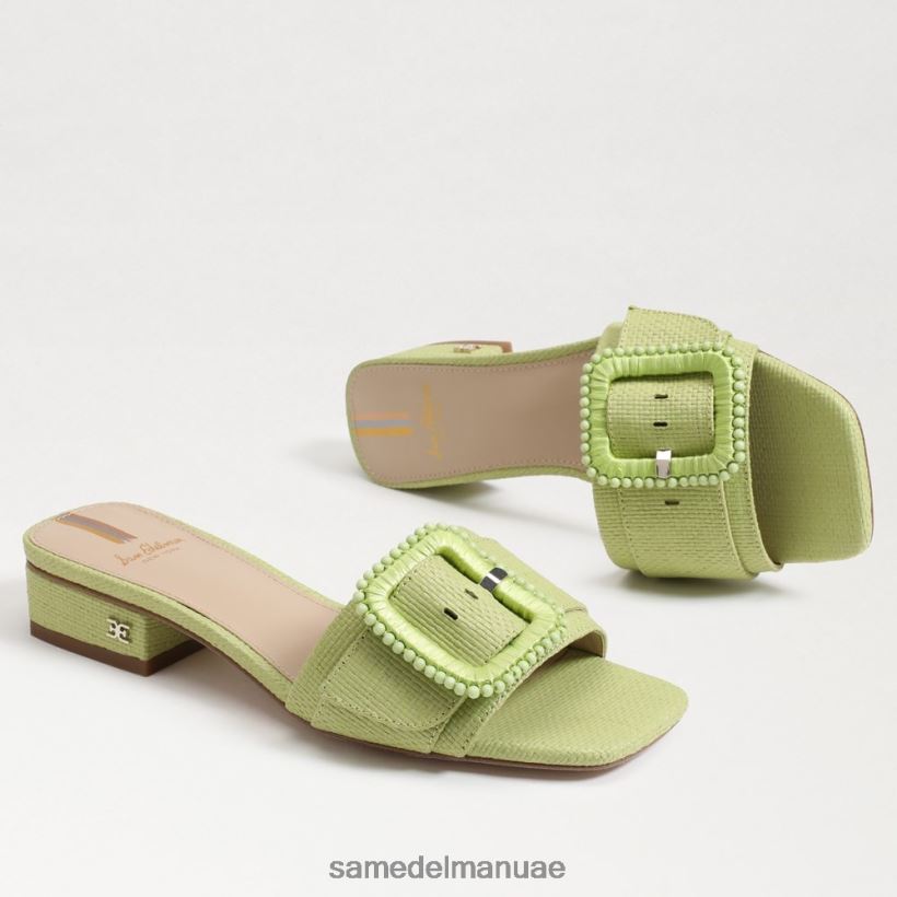 الكمثرى الصيف أحذية Sam Edelman نحيف صندل منزلق مطرز بالشماس 246L6T195