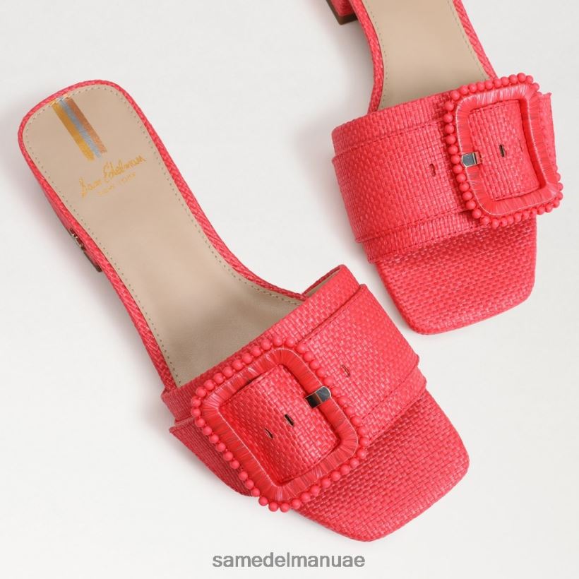 باروس الوردي أحذية Sam Edelman نحيف صندل منزلق مطرز بالشماس 246L6T196