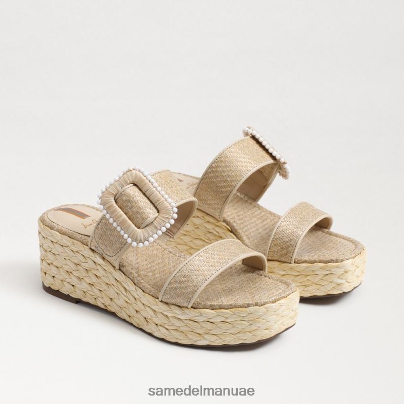 قشر البيض أحذية Sam Edelman نحيف صندل إسبادريل بكعب عريض من تشيس 246L6T200