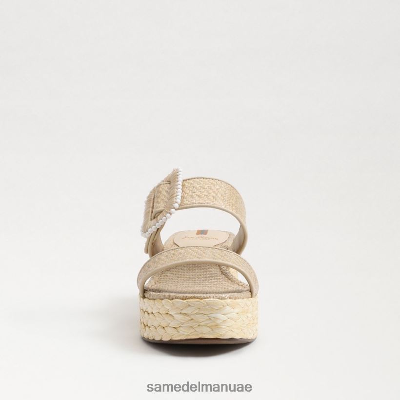 قشر البيض أحذية Sam Edelman نحيف صندل إسبادريل بكعب عريض من تشيس 246L6T200
