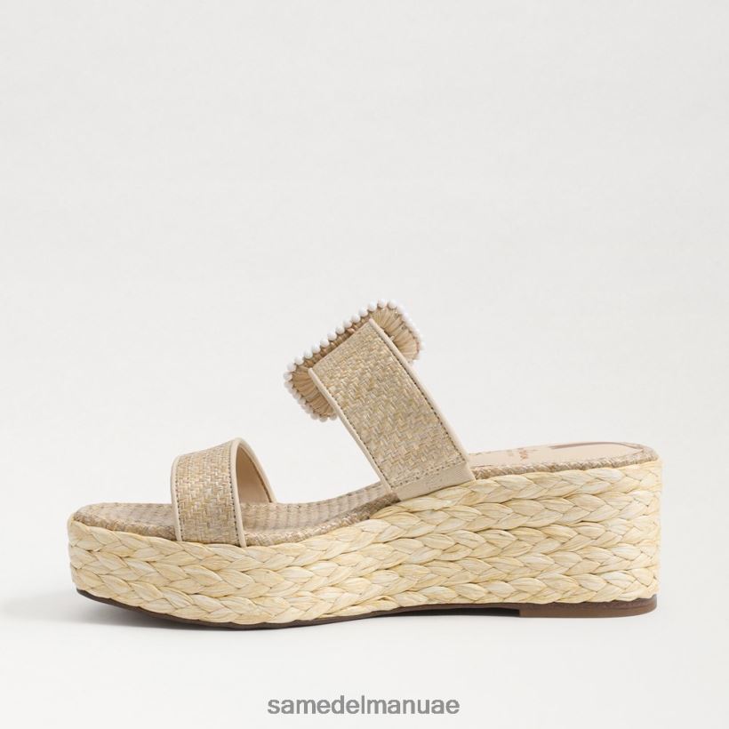 قشر البيض أحذية Sam Edelman نحيف صندل إسبادريل بكعب عريض من تشيس 246L6T200