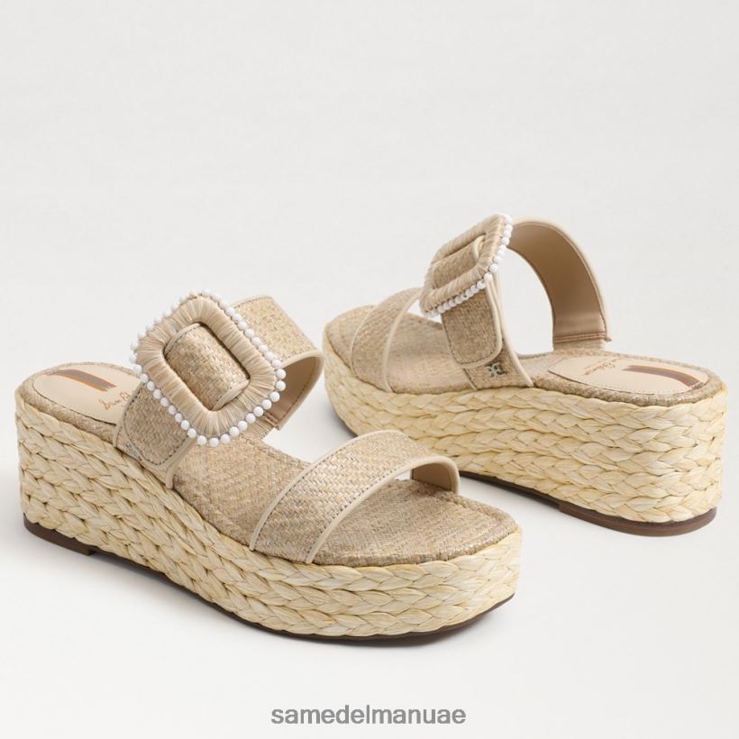 قشر البيض أحذية Sam Edelman نحيف صندل إسبادريل بكعب عريض من تشيس 246L6T200
