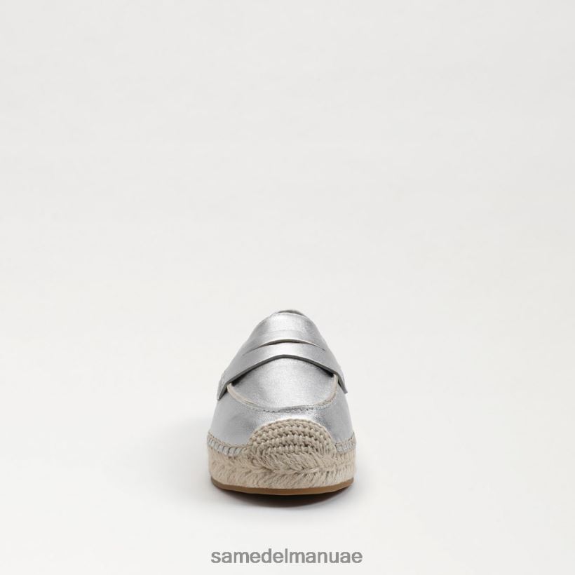 الفضة الناعمة أحذية Sam Edelman نحيف حذاء كاي إسبادريل مسطح 246L6T203