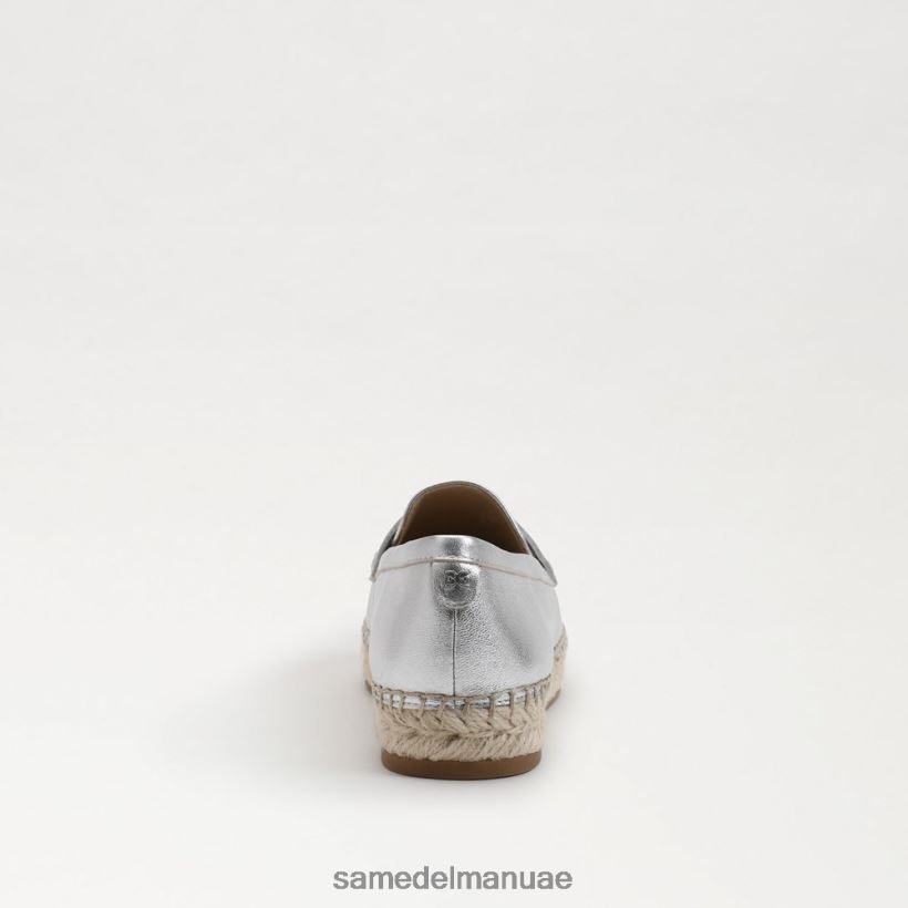 الفضة الناعمة أحذية Sam Edelman نحيف حذاء كاي إسبادريل مسطح 246L6T203