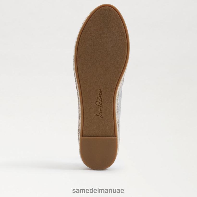 الفضة الناعمة أحذية Sam Edelman نحيف حذاء كاي إسبادريل مسطح 246L6T203
