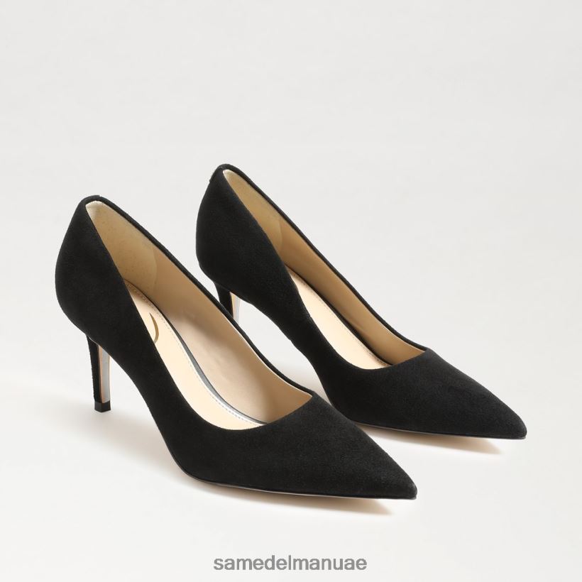 جلد الغزال الأسود أحذية Sam Edelman نحيف مضخة كعب فيينا هريرة 246L6T206