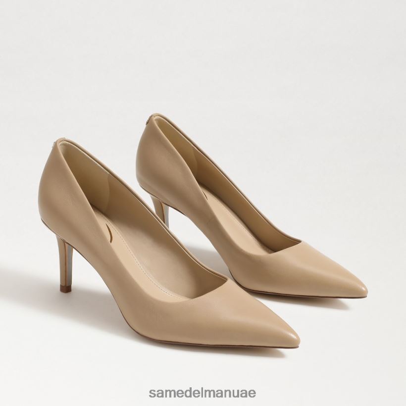 جلد بيج ناعم أحذية Sam Edelman نحيف مضخة كعب فيينا هريرة 246L6T208