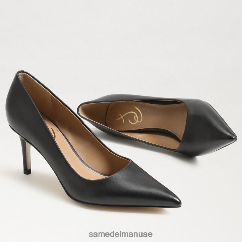 جلد أسود أحذية Sam Edelman نحيف مضخة كعب فيينا هريرة 246L6T209