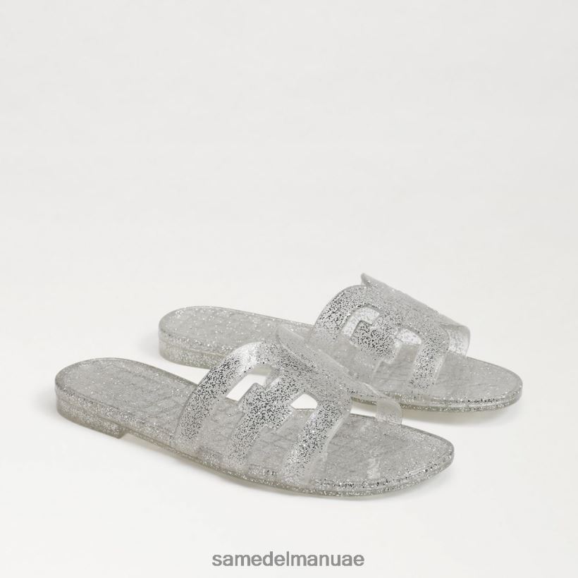 فضة أحذية Sam Edelman نحيف صندل جيلي منزلق 246L6T218