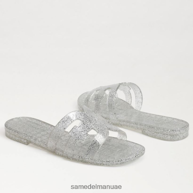 فضة أحذية Sam Edelman نحيف صندل جيلي منزلق 246L6T218