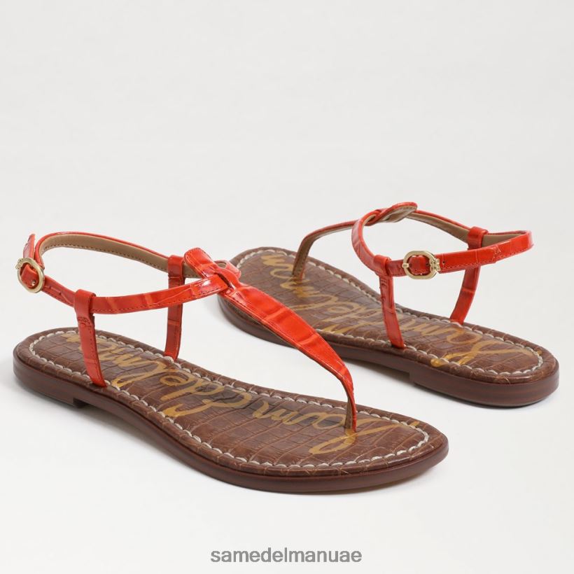 الخشخاش البرتقالي أحذية Sam Edelman نحيف صندل جيجي ثونغ 246L6T225