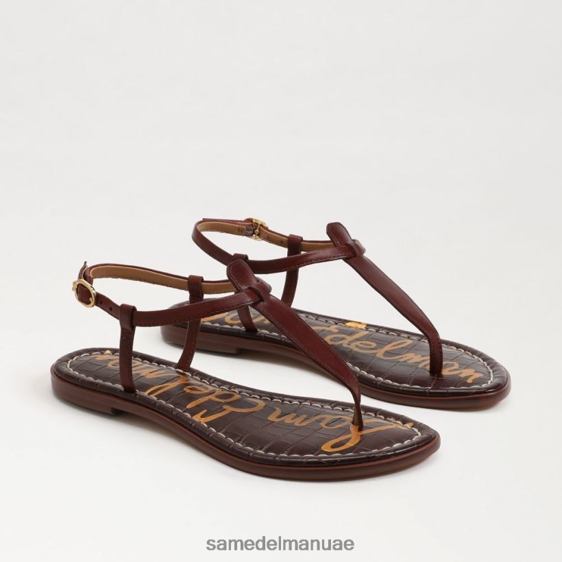 بني قيقب أحذية Sam Edelman نحيف صندل جيجي ثونغ 246L6T228