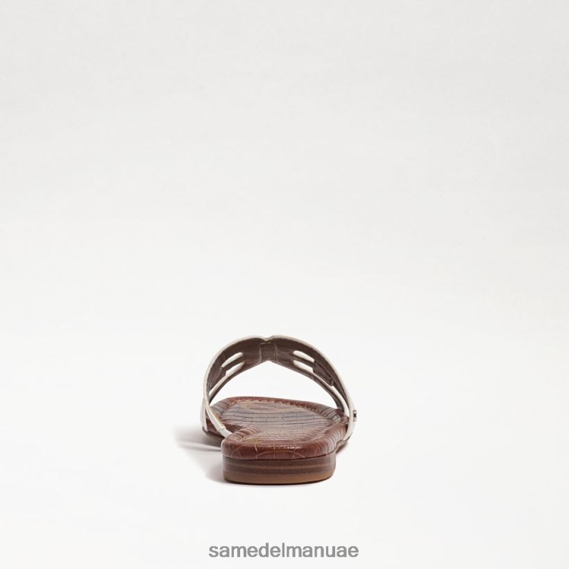 براءة اختراع بيضاء أحذية Sam Edelman نحيف صندل منزلق خليج 246L6T22