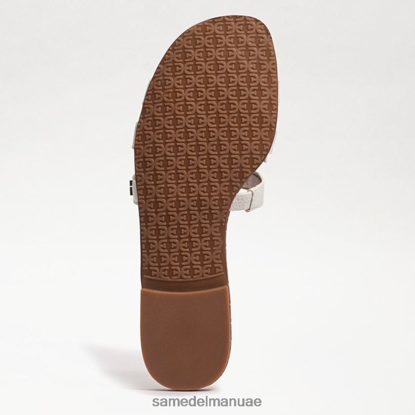 براءة اختراع بيضاء أحذية Sam Edelman نحيف صندل منزلق خليج 246L6T22