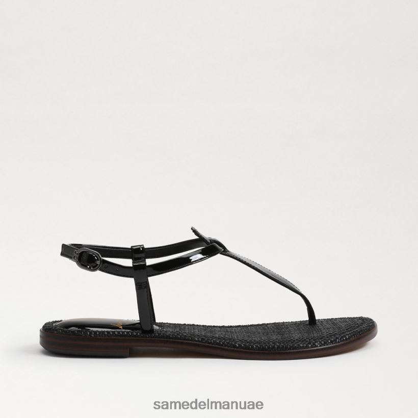 أسود أحذية Sam Edelman نحيف صندل جيجي ثونغ 246L6T234
