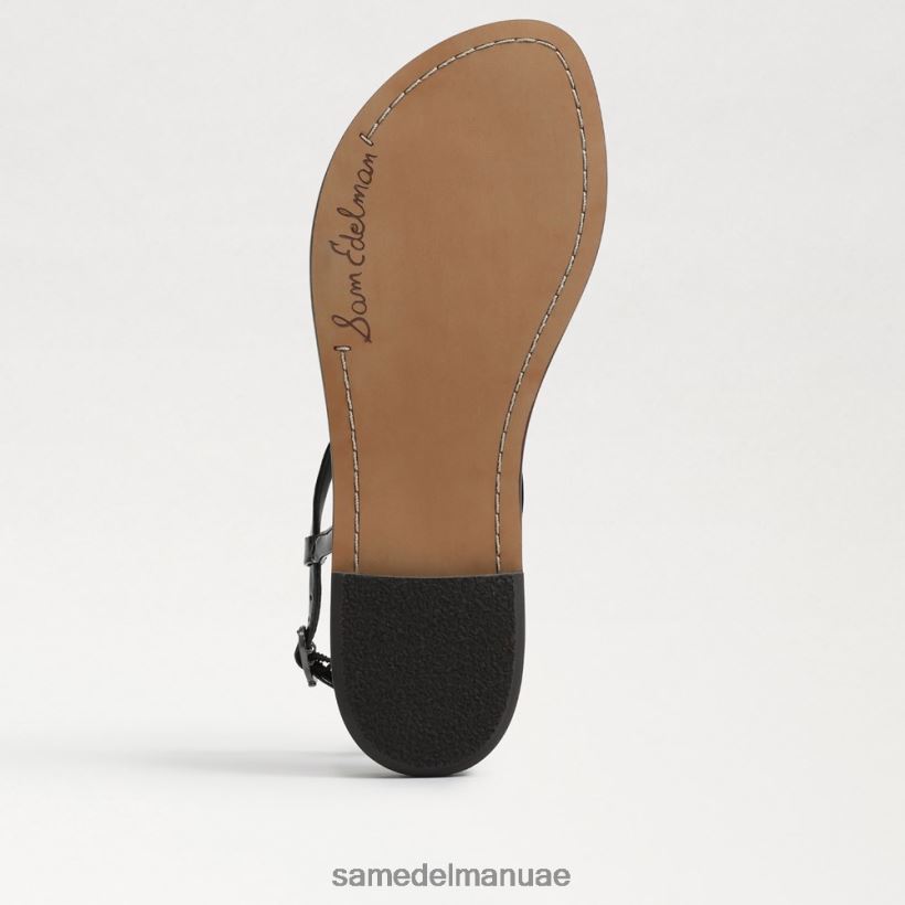 أسود أحذية Sam Edelman نحيف صندل جيجي ثونغ 246L6T234