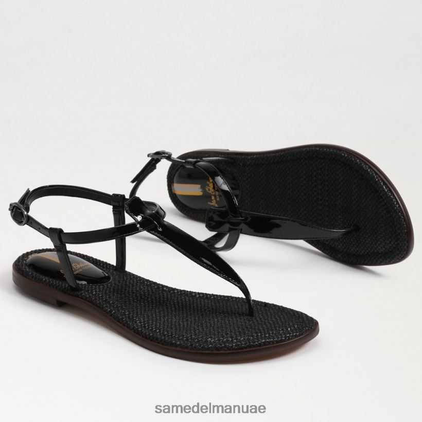 أسود أحذية Sam Edelman نحيف صندل جيجي ثونغ 246L6T234