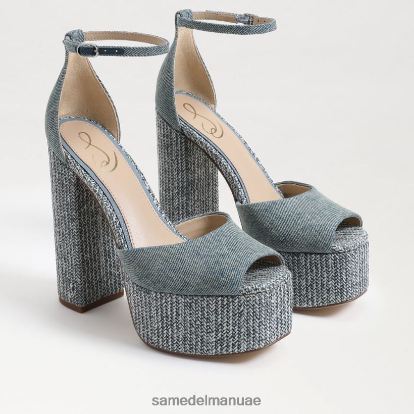 غسلها باللون الأزرق الجديد أحذية Sam Edelman نحيف كعب منصة كوري 246L6T238
