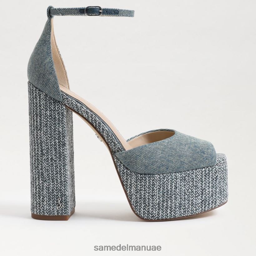 غسلها باللون الأزرق الجديد أحذية Sam Edelman نحيف كعب منصة كوري 246L6T238