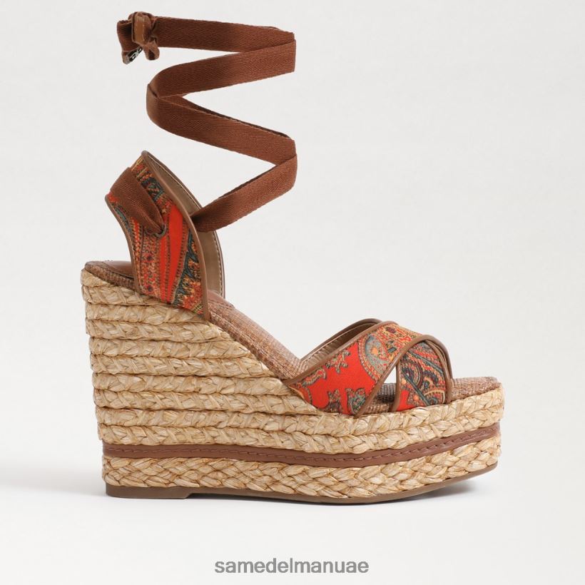 الخشخاش البرتقالي أحذية Sam Edelman نحيف صندل إسبادريل إسبادريل من فون 246L6T243
