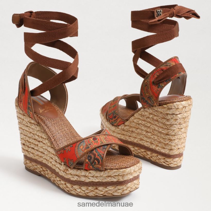 الخشخاش البرتقالي أحذية Sam Edelman نحيف صندل إسبادريل إسبادريل من فون 246L6T243