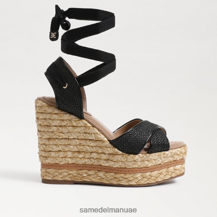 نسج أسود أحذية Sam Edelman نحيف صندل إسبادريل إسبادريل من فون 246L6T245
