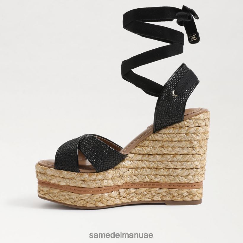 نسج أسود أحذية Sam Edelman نحيف صندل إسبادريل إسبادريل من فون 246L6T245