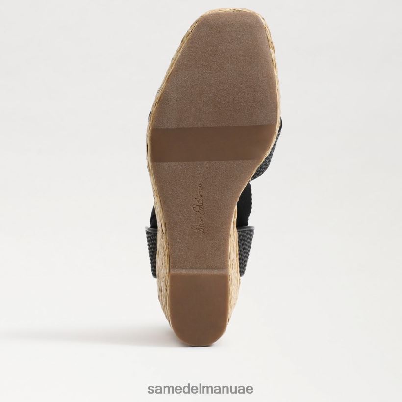 نسج أسود أحذية Sam Edelman نحيف صندل إسبادريل إسبادريل من فون 246L6T245